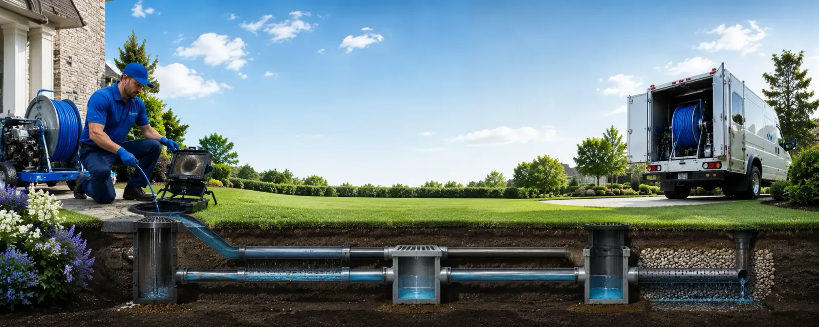 Outdoor drain cleaning information for Cedar Crest, NM